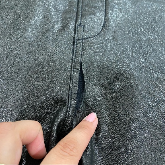 Spanx Leather-Like Ankle Skinny Pant Sz M DEFECTED Stretchy Chic Edgy Casual - Picture 5 of 15